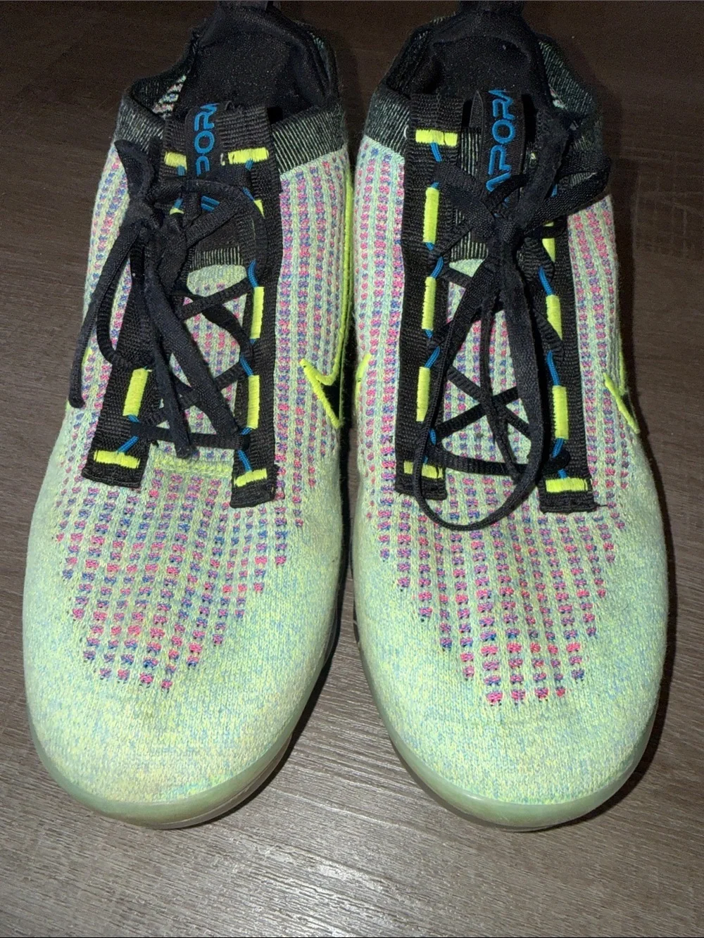 Nike Air VaporMax 2021 Flyknit Next Nature - Volt/Photo Blue - Size 11